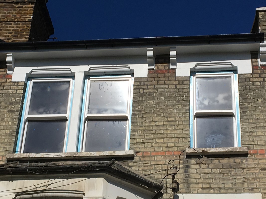 New uPVC sash windows fitted on Victorian terrace in Winchmore Hill